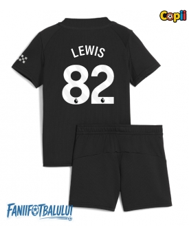 Manchester City Rico Lewis #82 Echipament de Fotbal Replică 2025-26 Copii Deplasare (+ Șorturi)